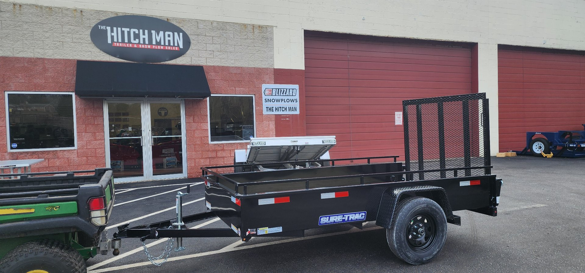 New 5 x 10 Sure-Trac 14" Steel High Side Landscape Trailer 3k