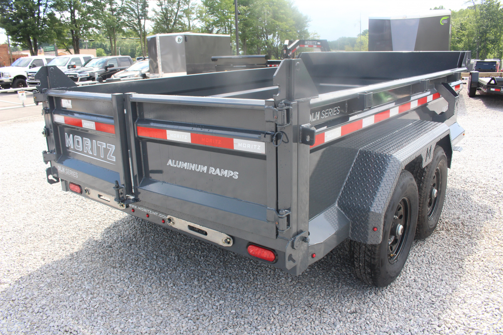 New 2026 Moritz 6' 10" x 12' Heavy Commercial DLH Series Dump Trailer - 14000# GVW