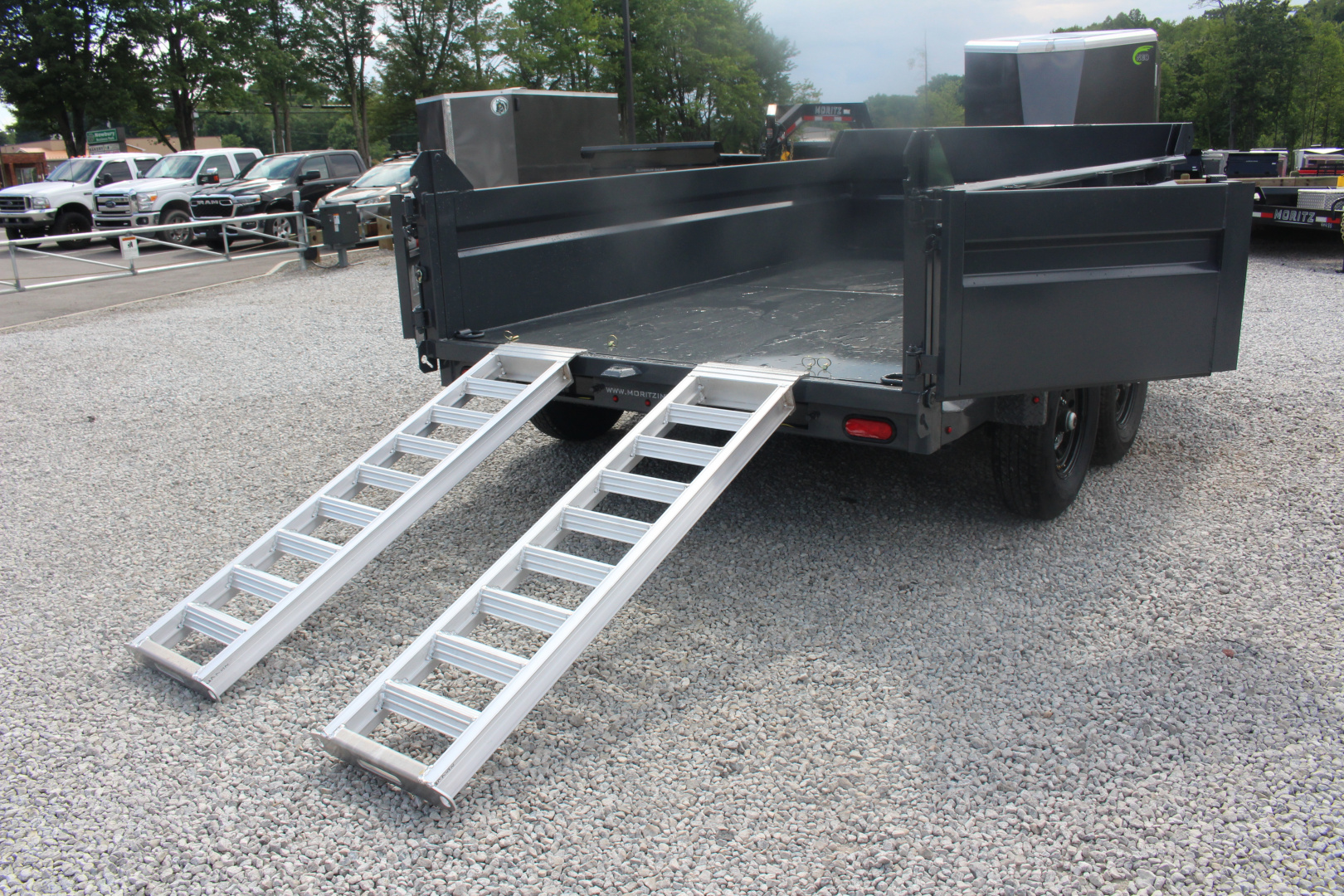 New 2026 Moritz 6' 10" x 12' Heavy Commercial DLH Series Dump Trailer - 14000# GVW