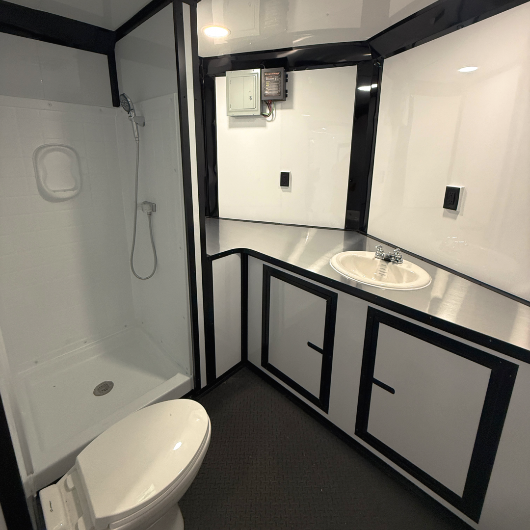 New 8.5X28TA3 White Race Ready Trailer