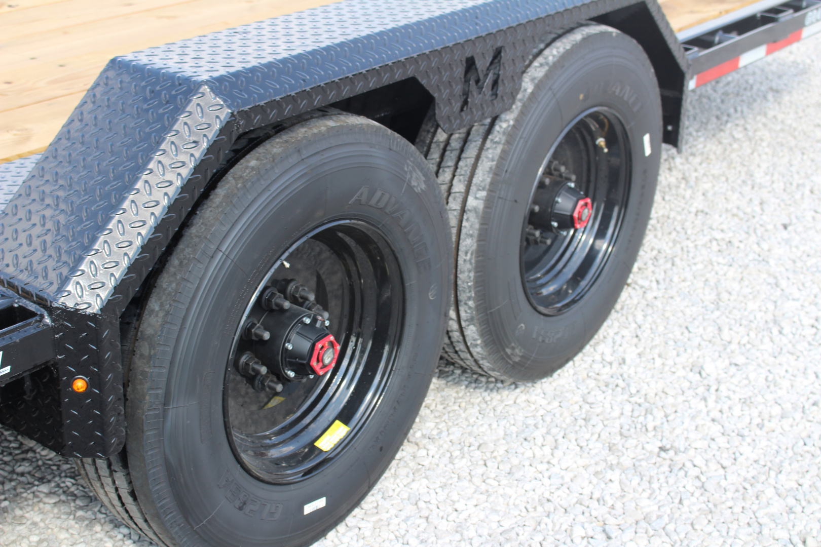 New 2026 Moritz 7' x 16' + 8' Low Pro - Gravity Tilt - Equipment Trailer - 25900# GVW