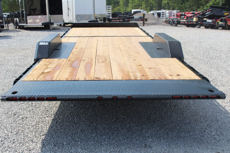 New 2026 Moritz 7' x 16' + 8' Low Pro - Gravity Tilt - Equipment Trailer - 25900# GVW
