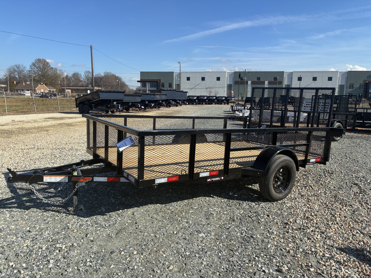 New 2026 Down 2 Earth Trailers 6x12 w/ Gate and 2' Expanded Metal Sides