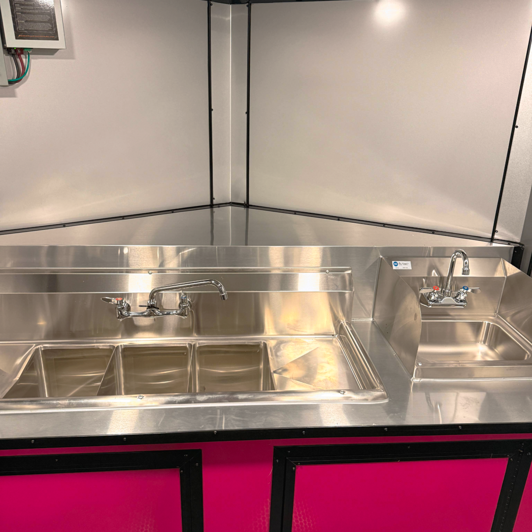New 7X14TA Pink Concession Trailer