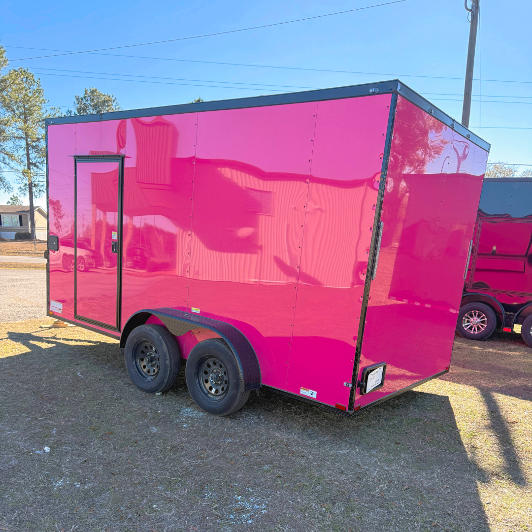 New 7X14TA Pink Concession Trailer