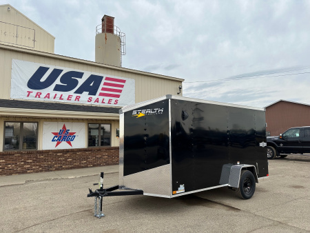 New 2026 Stealth Trailers 6x12 Mustang 3k w/Barn Door & 6ft Height Cargo / Enclosed Trailer