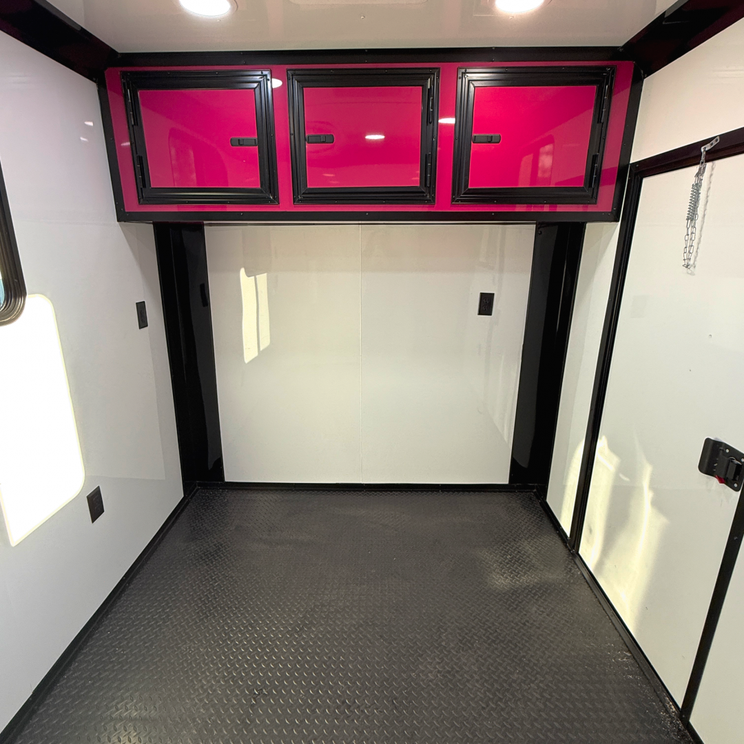 New 7X14TA Pink Pet Grooming Trailer