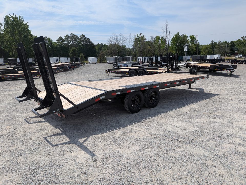 New 2026 Down 2 Earth Trailers 24ft 16K Deckover w/ Fold Up Ramps