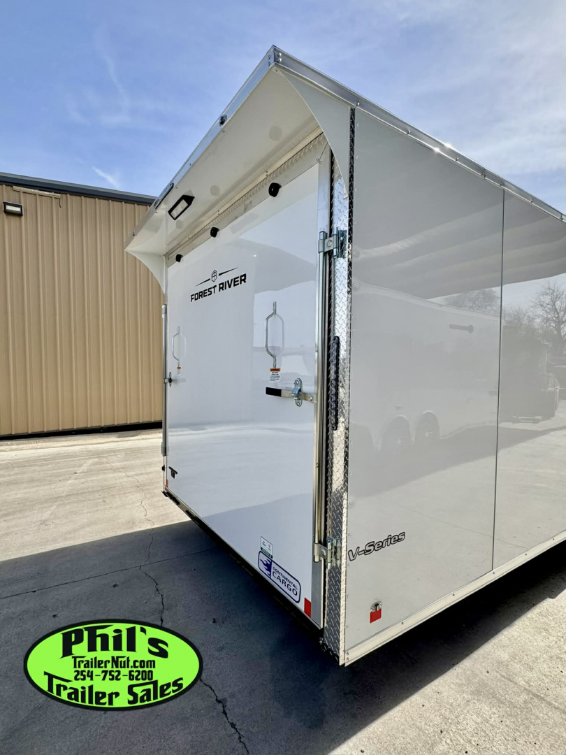 New 2026 Continental Cargo 8.5X28 CAR HAULER UPGRADED .080 EXTERIOR / REAR WING Cargo / Enclosed Trailer