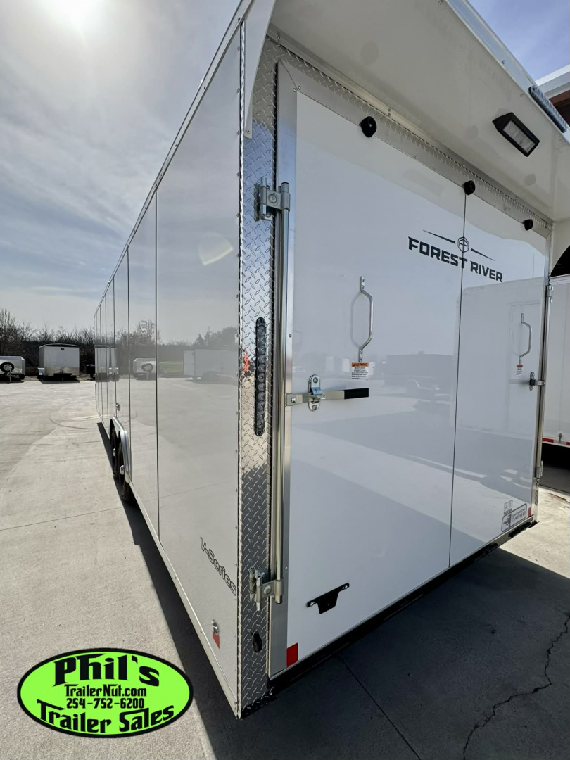 New 2026 Continental Cargo 8.5X28 CAR HAULER UPGRADED .080 EXTERIOR / REAR WING Cargo / Enclosed Trailer