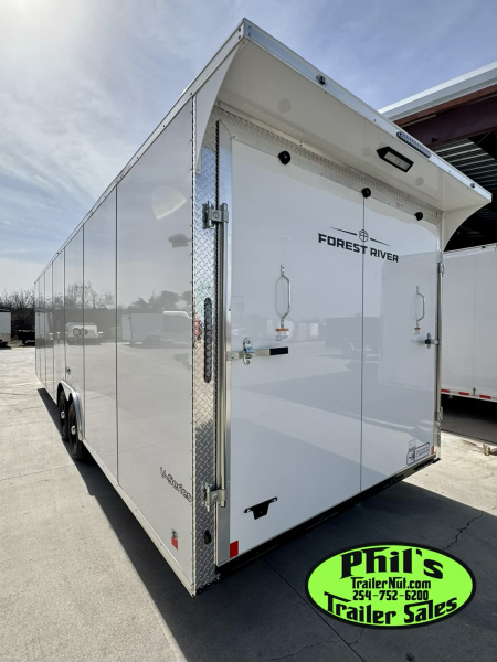 New 2026 Continental Cargo 8.5X28 CAR HAULER UPGRADED .080 EXTERIOR / REAR WING Cargo / Enclosed Trailer