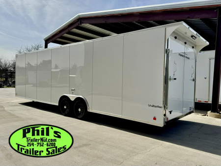 New 2026 Continental Cargo 8.5X28 CAR HAULER UPGRADED .080 EXTERIOR / REAR WING Cargo / Enclosed Trailer