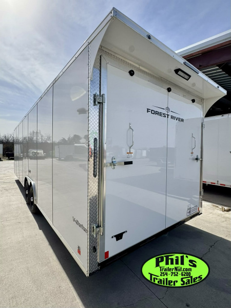 New 2026 Continental Cargo 8.5X28 CAR HAULER UPGRADED .080 EXTERIOR / REAR WING Cargo / Enclosed Trailer