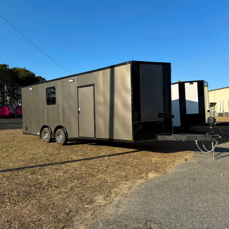 New 8.5X24TA3 Charcoal Race Ready Trailer