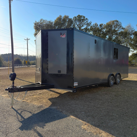 New 8.5X24TA3 Charcoal Race Ready Trailer
