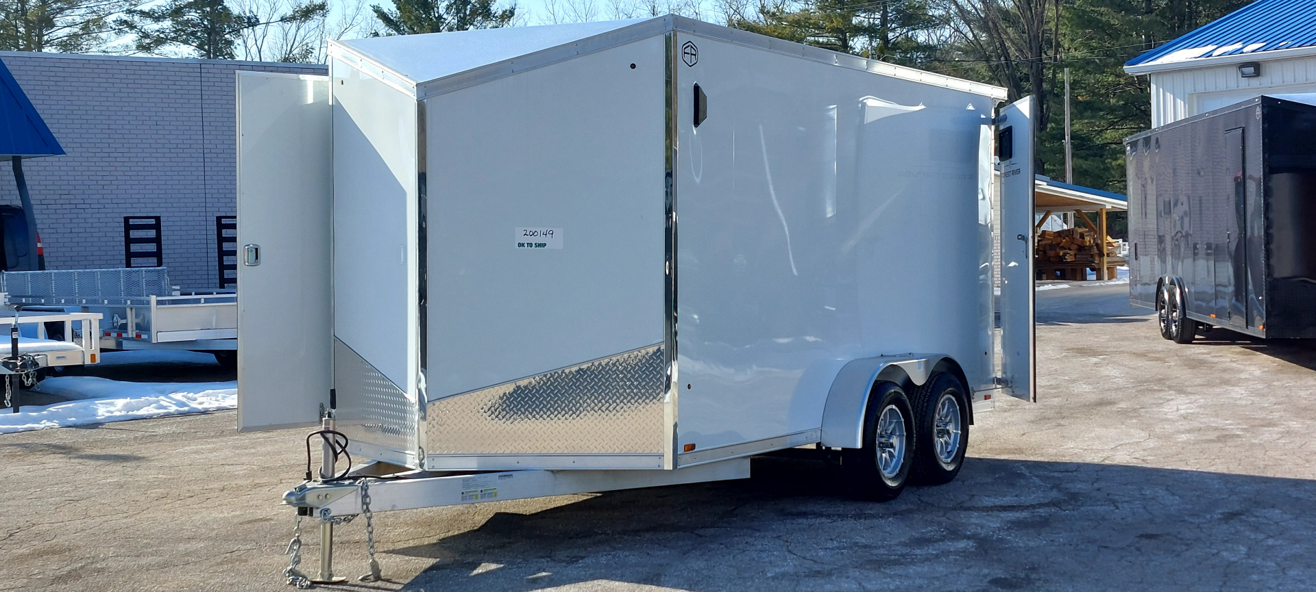 New 7 X 14 CARGO ENCLOSED AMERA-LITE TANDEM AXLE ALL ALUMINUM 2026 FOREST RIVER