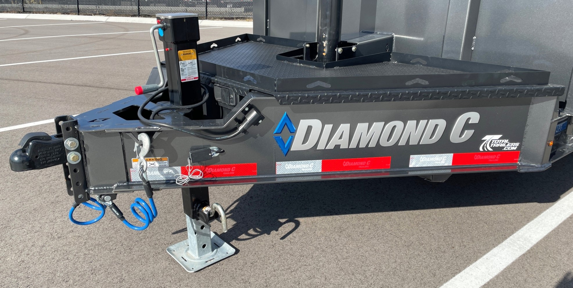 New Diamond C 14' LPT 207 Dump Trailer - 32" Sides, Board Brackets, Spare, Solar Charger