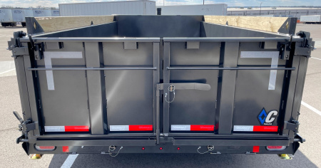 New Diamond C 14' LPT 207 Dump Trailer - 32" Sides, Board Brackets, Spare, Solar Charger