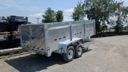 New 2026 BWise 6'9" x 16 Lo Pro Equipment Dump w/ 44" High Fixed Sides (GALVANIZED!)