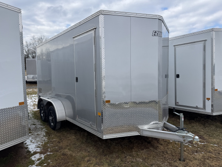 New 2026 E-Z Hauler EZEC7X14 XLT-BDP Cargo / Enclosed Trailer DOUBLE REAR DOORS FREE ALUMINUM WHEEL UPGRADE