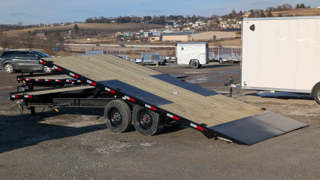 New 2026 CAM Superline 24' (4' Stationary + 20' Tilt) HD Deckover Split Equipment Tilt (8K AXLES!!!)