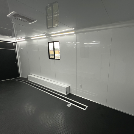 New 8.5X34TTA3 Silver Gooseneck Race Ready Trailer