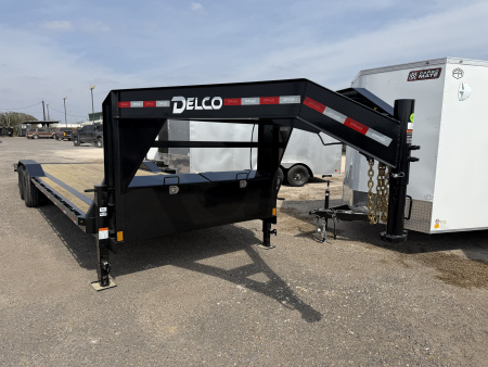 New 2026 Delco Trailers 102x26ft Gooseneck Equipment/Car Hauler Trailer