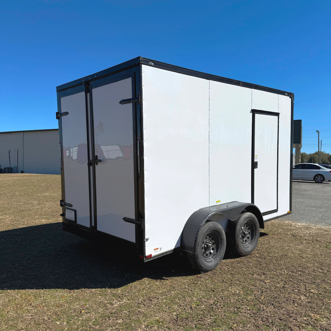 New 7x12TA White Dog Grooming Trailerilers