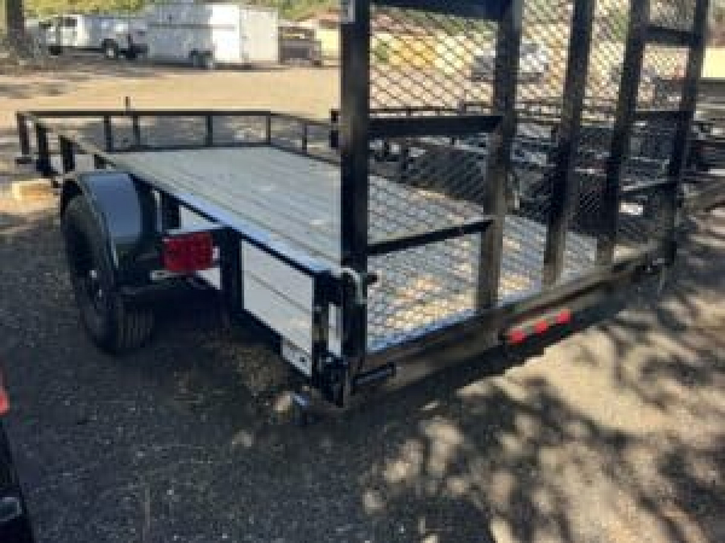 New 2026 Top Hat Trailers 77X12 Angle Rail Utility Trailer Utility Trailer