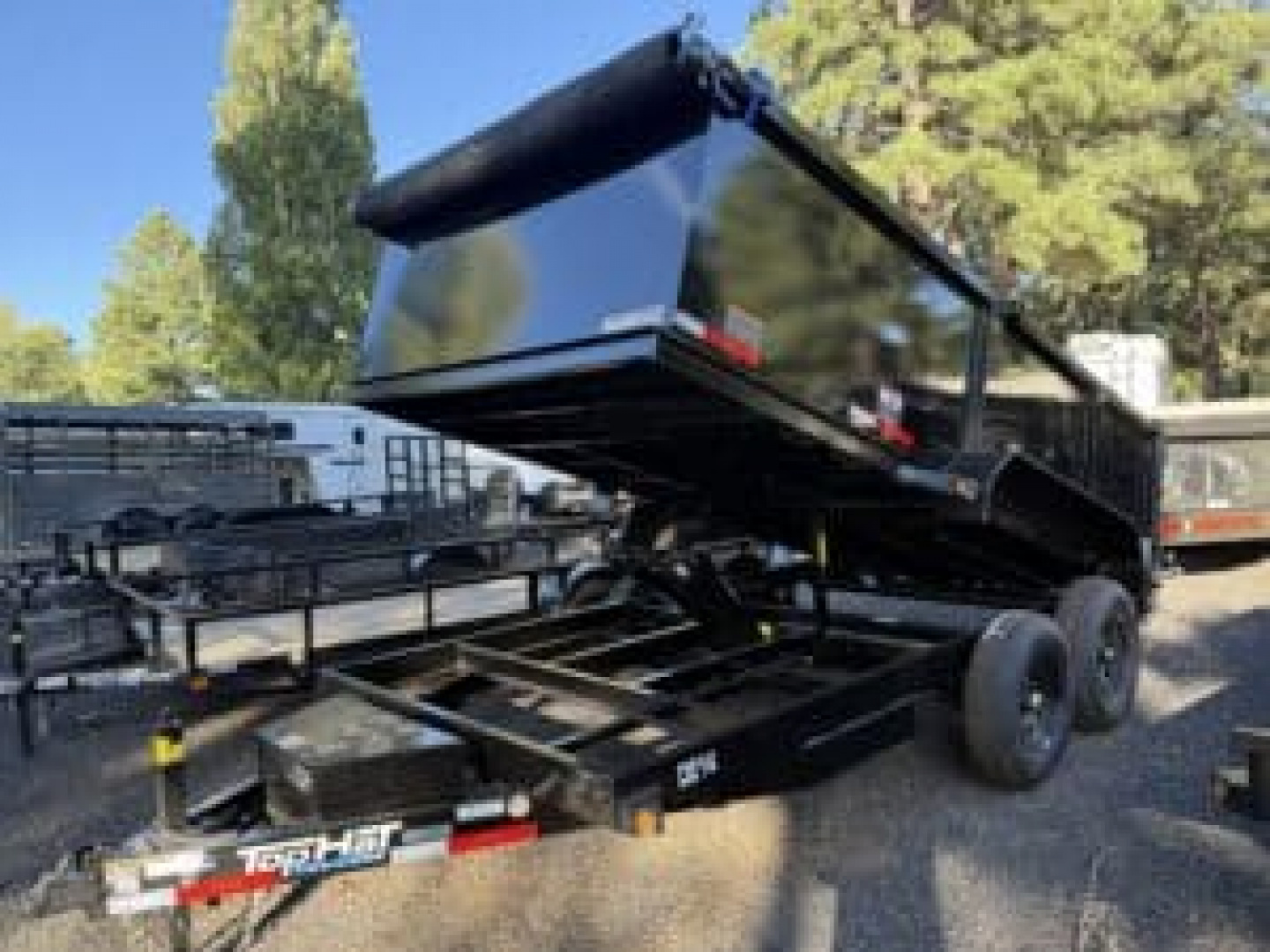 New 2026 Top Hat Trailers 14X83" DE14 4' Sides Dump Trailer