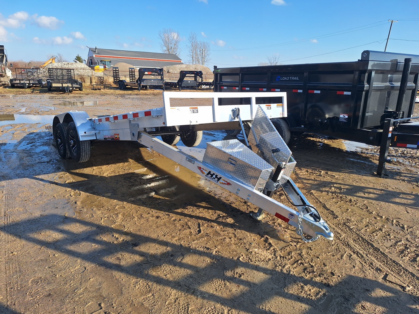 New 2026 H&H Trailers 82x20 Aluminum Speed Loader Tilt Trailer
