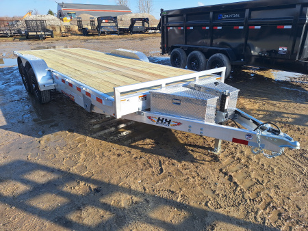 New 2026 H&H Trailers 82x20 Aluminum Speed Loader Tilt Trailer
