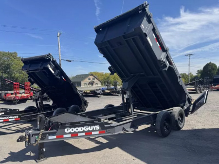 New 2026 Good Guys DL714B-BP 14' 2 FT SIDE Dump Trailer