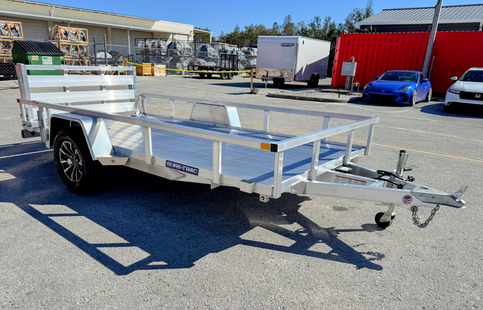 New 2025 Sure-Trac 6x12 Aluminum Tube Top 3K Utility Trailer