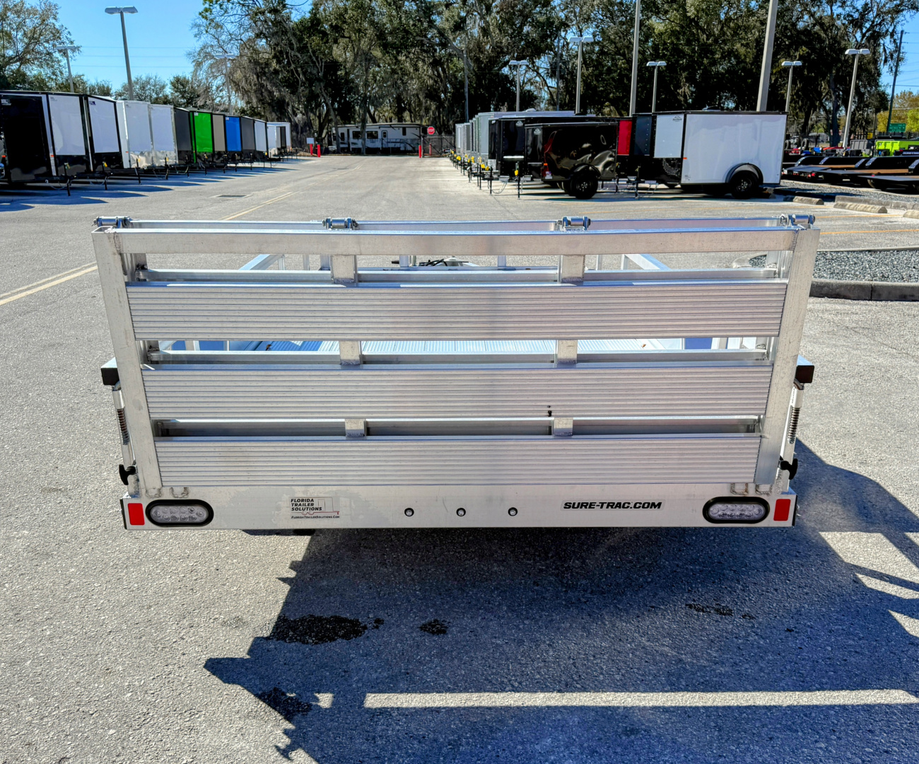 New 2025 Sure-Trac 6x12 Aluminum Tube Top 3K Utility Trailer