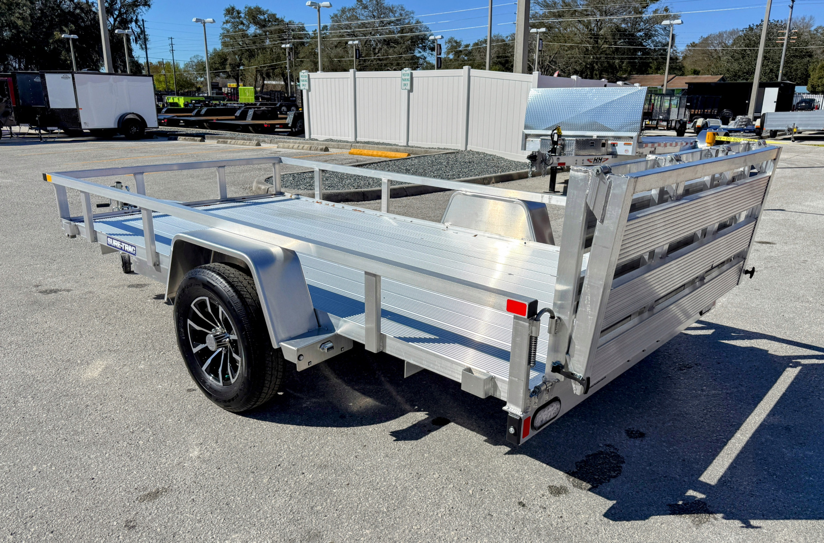 New 2025 Sure-Trac 6x12 Aluminum Tube Top 3K Utility Trailer