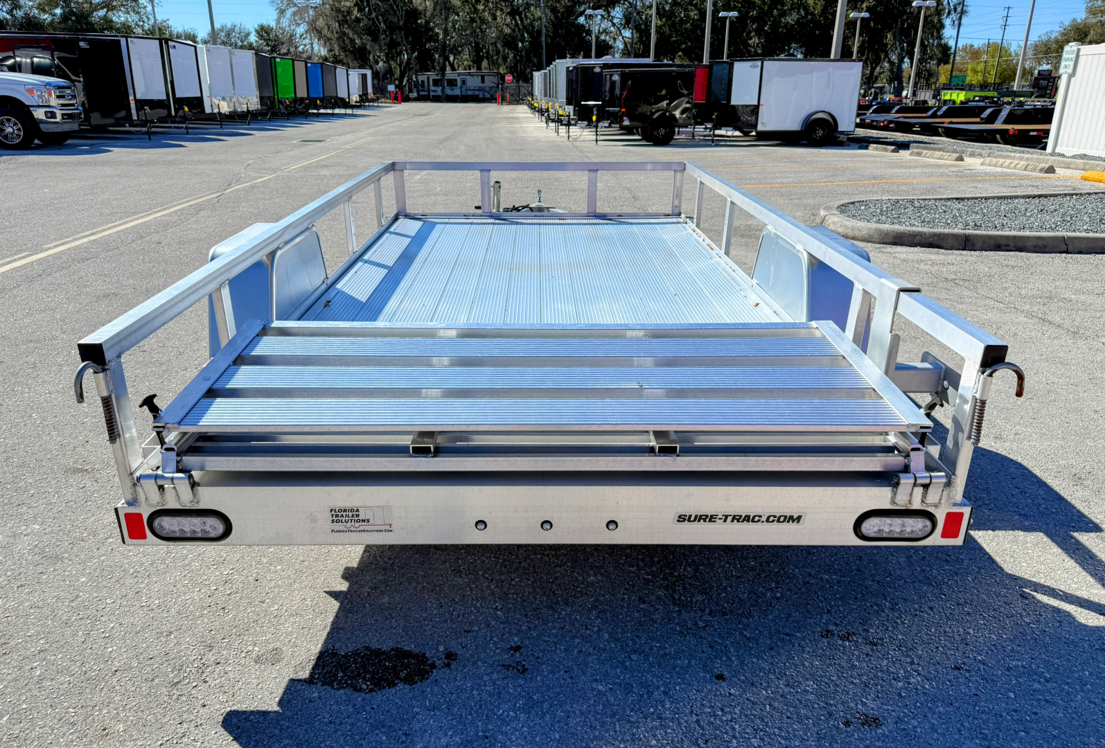 New 2025 Sure-Trac 6x12 Aluminum Tube Top 3K Utility Trailer