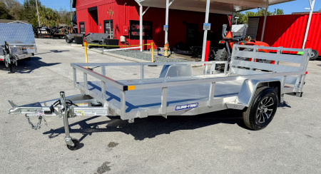New 2025 Sure-Trac 6x12 Aluminum Tube Top 3K Utility Trailer