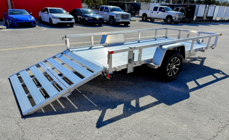 New 2025 Sure-Trac 6x12 Aluminum Tube Top 3K Utility Trailer