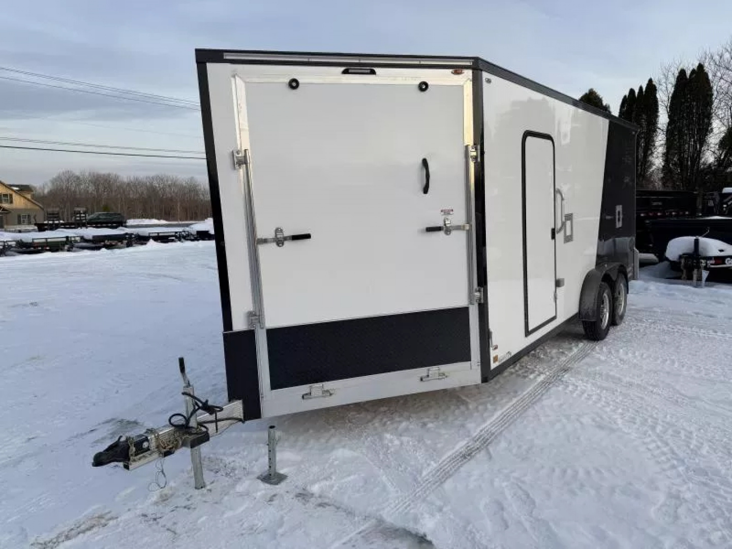 New 2026 Legend Trailers 7.5X23ETA35 Inline 3 Place Snowmobile Trailer