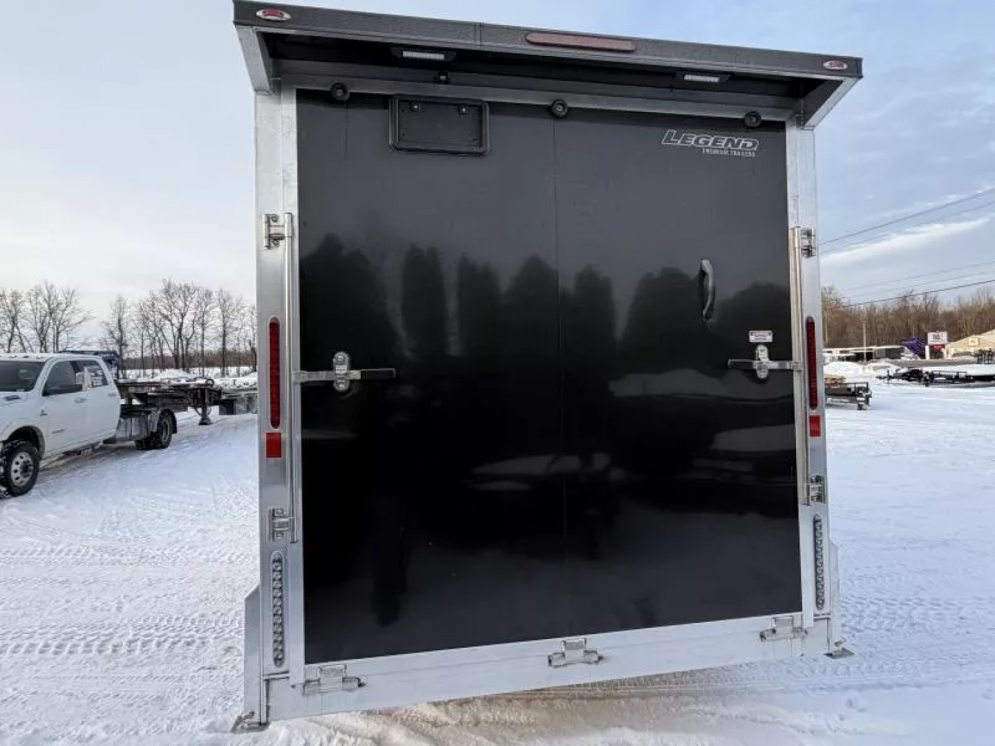 New 2026 Legend Trailers 7.5X23ETA35 Inline 3 Place Snowmobile Trailer