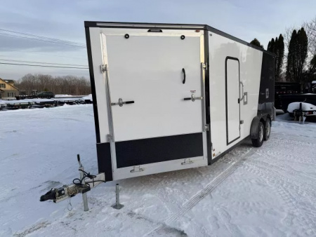 New 2026 Legend Trailers 7.5X23ETA35 Inline 3 Place Snowmobile Trailer