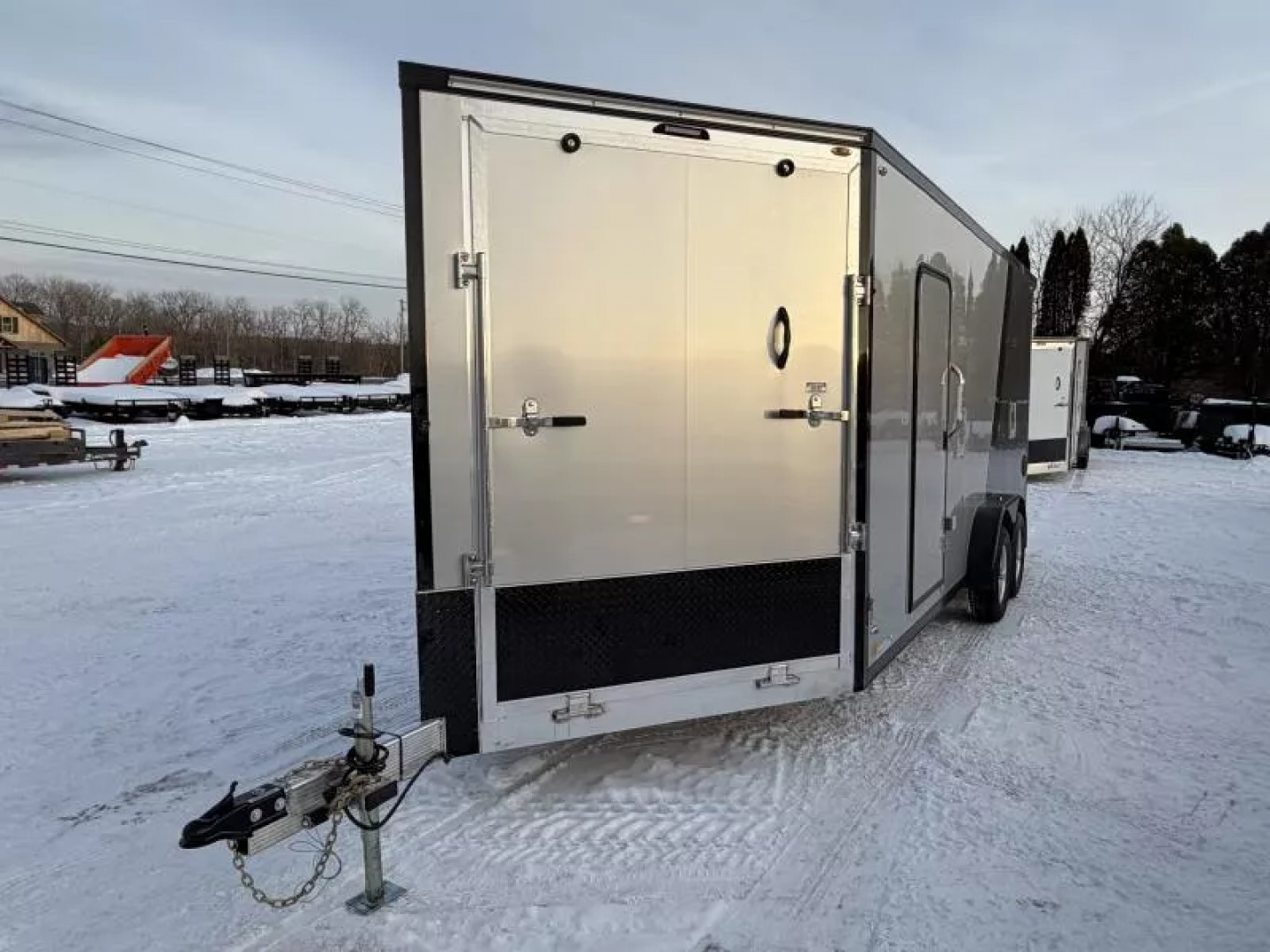 New 2026 Legend Trailers 7.5X23ETA35 Inline 3 Place Snowmobile Trailer