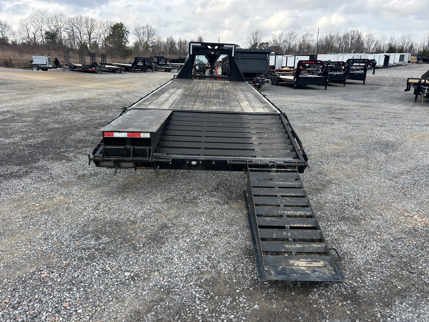 Used 2024 Blazer 102"X24' 14K Gooseneck Flatbed Trailer