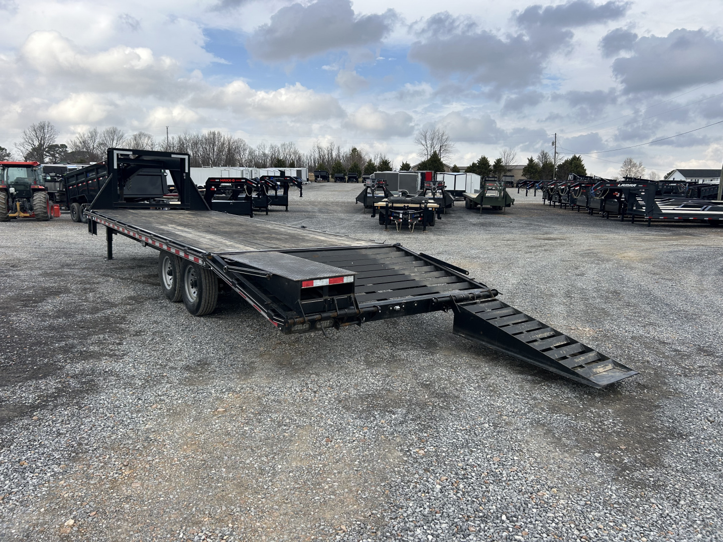 Used 2024 Blazer 102"X24' 14K Gooseneck Flatbed Trailer