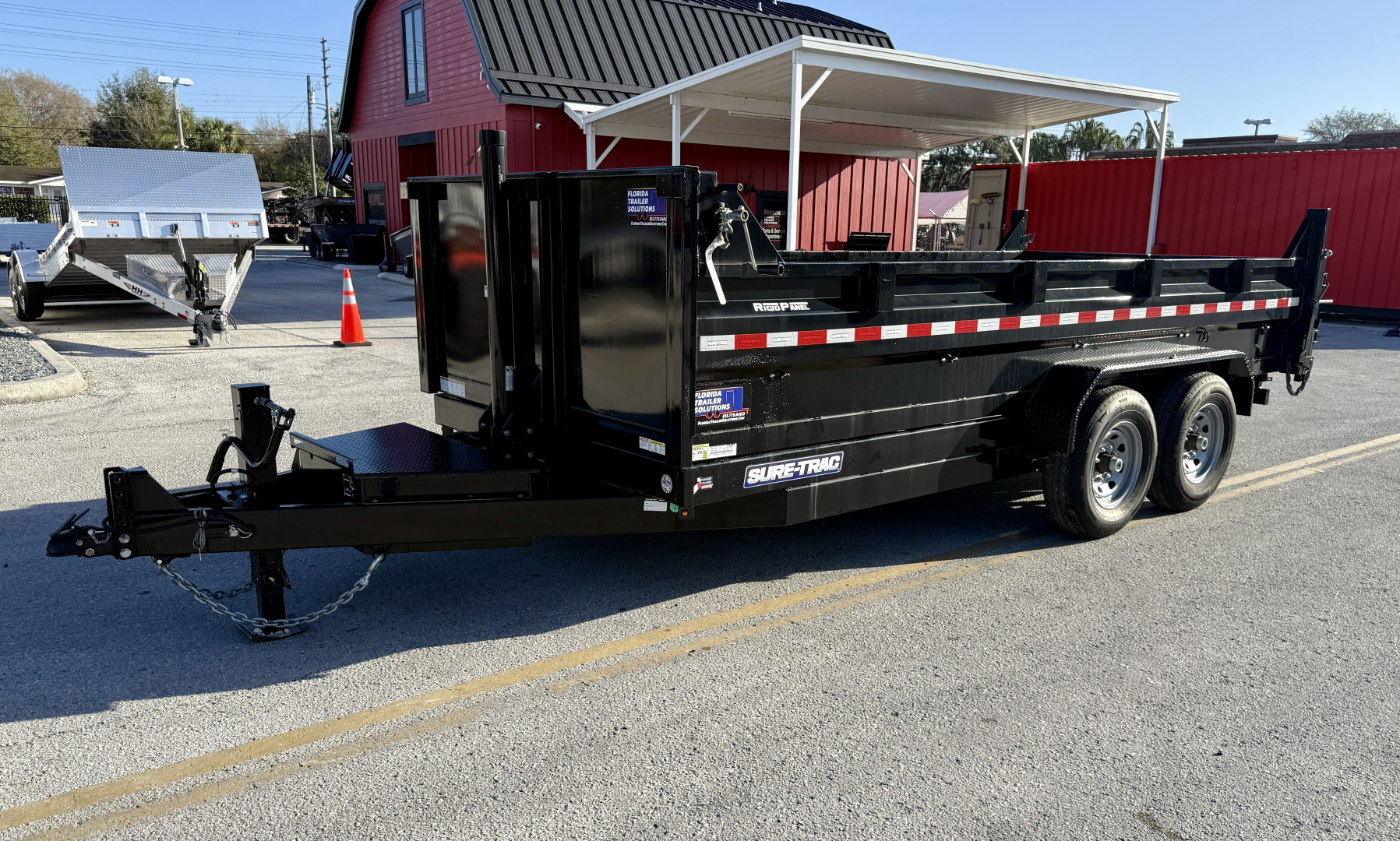 New 2025 Sure-Trac 82x16 Telescopic 14K Dump Trailer