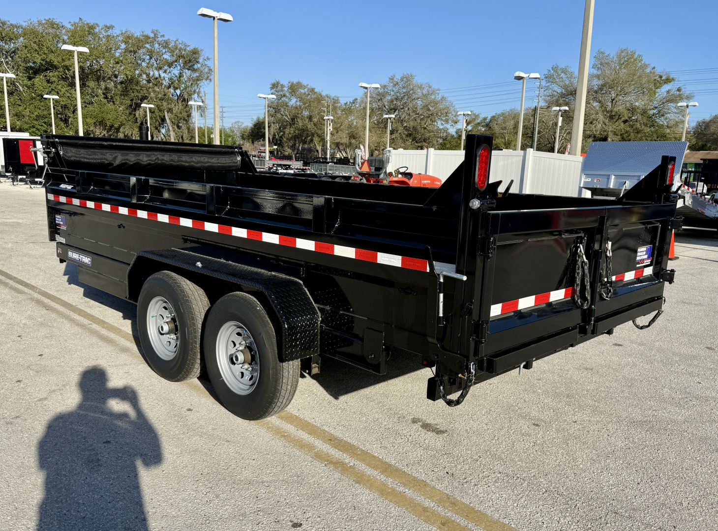New 2025 Sure-Trac 82x16 Telescopic 14K Dump Trailer