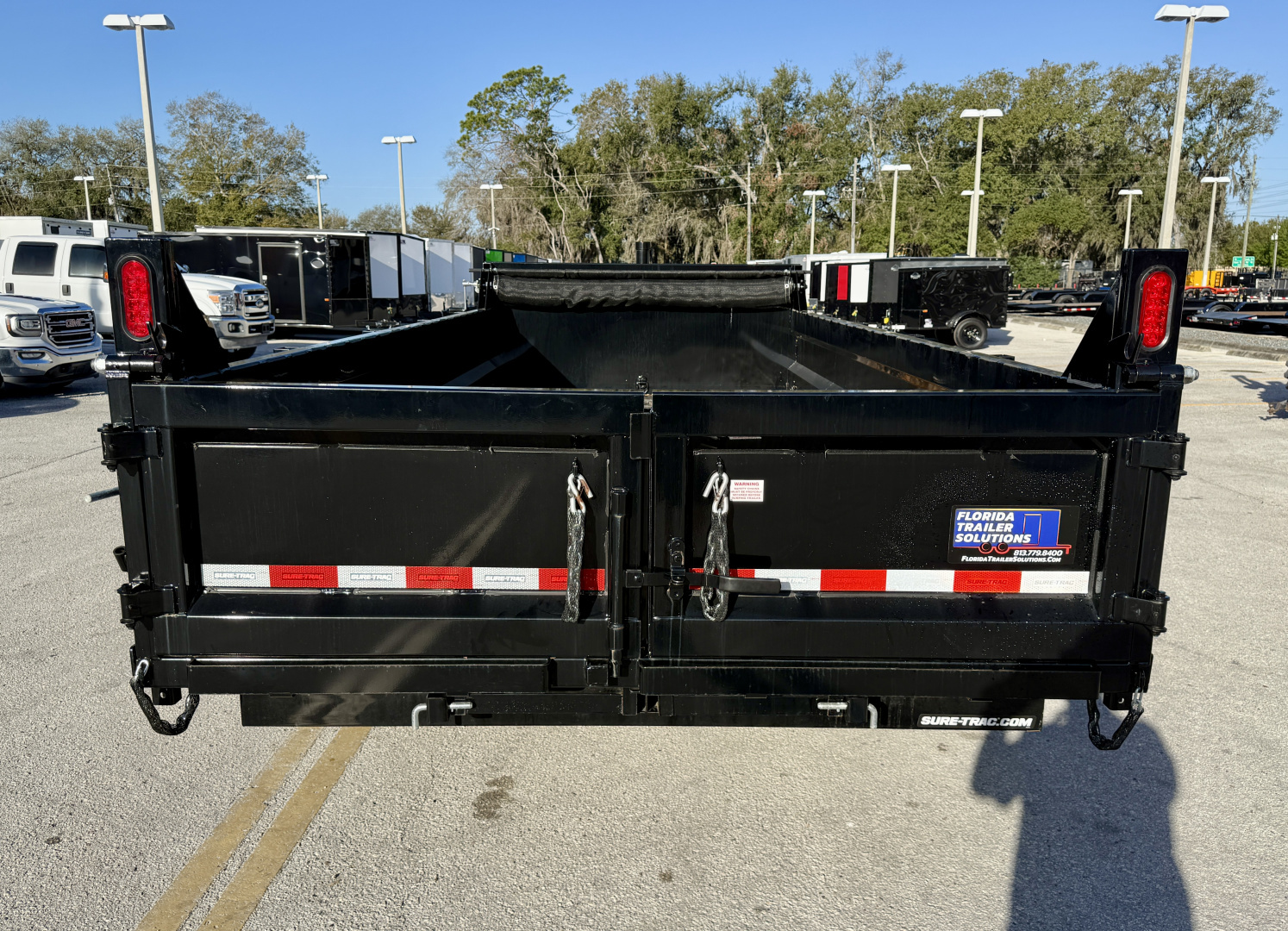 New 2025 Sure-Trac 82x16 Telescopic 14K Dump Trailer