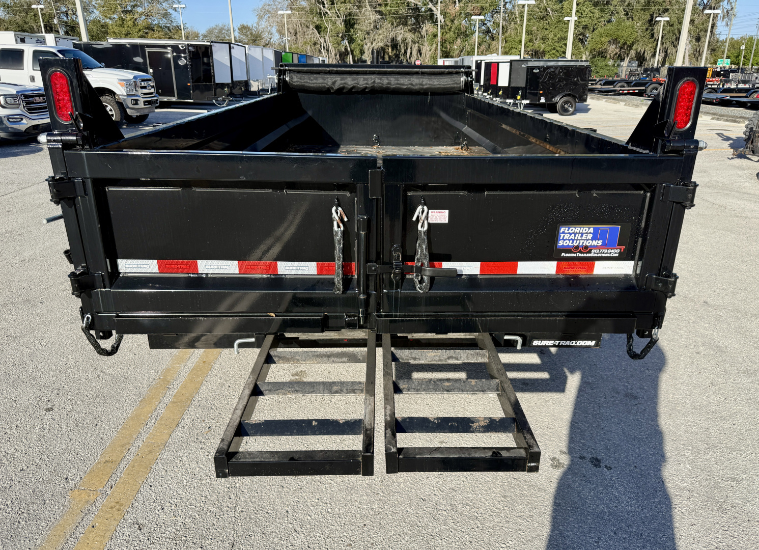 New 2025 Sure-Trac 82x16 Telescopic 14K Dump Trailer