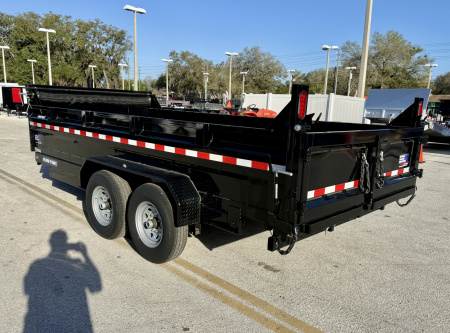 New 2025 Sure-Trac 82x16 Telescopic 14K Dump Trailer